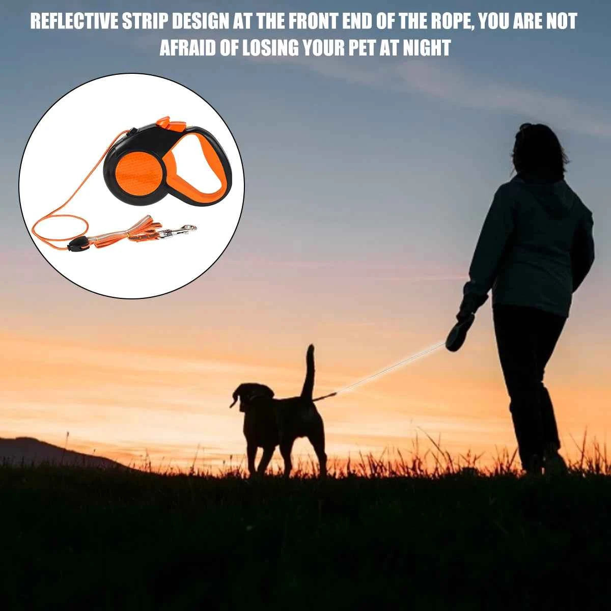Heavy duty retractable dog leash by Zootly – photo 6