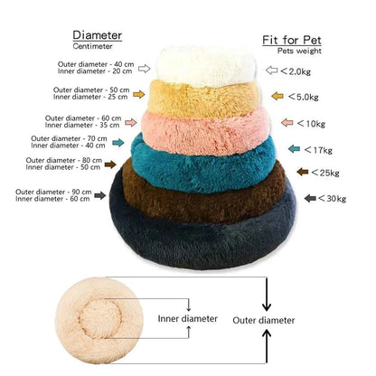 Round plush pet bed by Zootly – photo 6