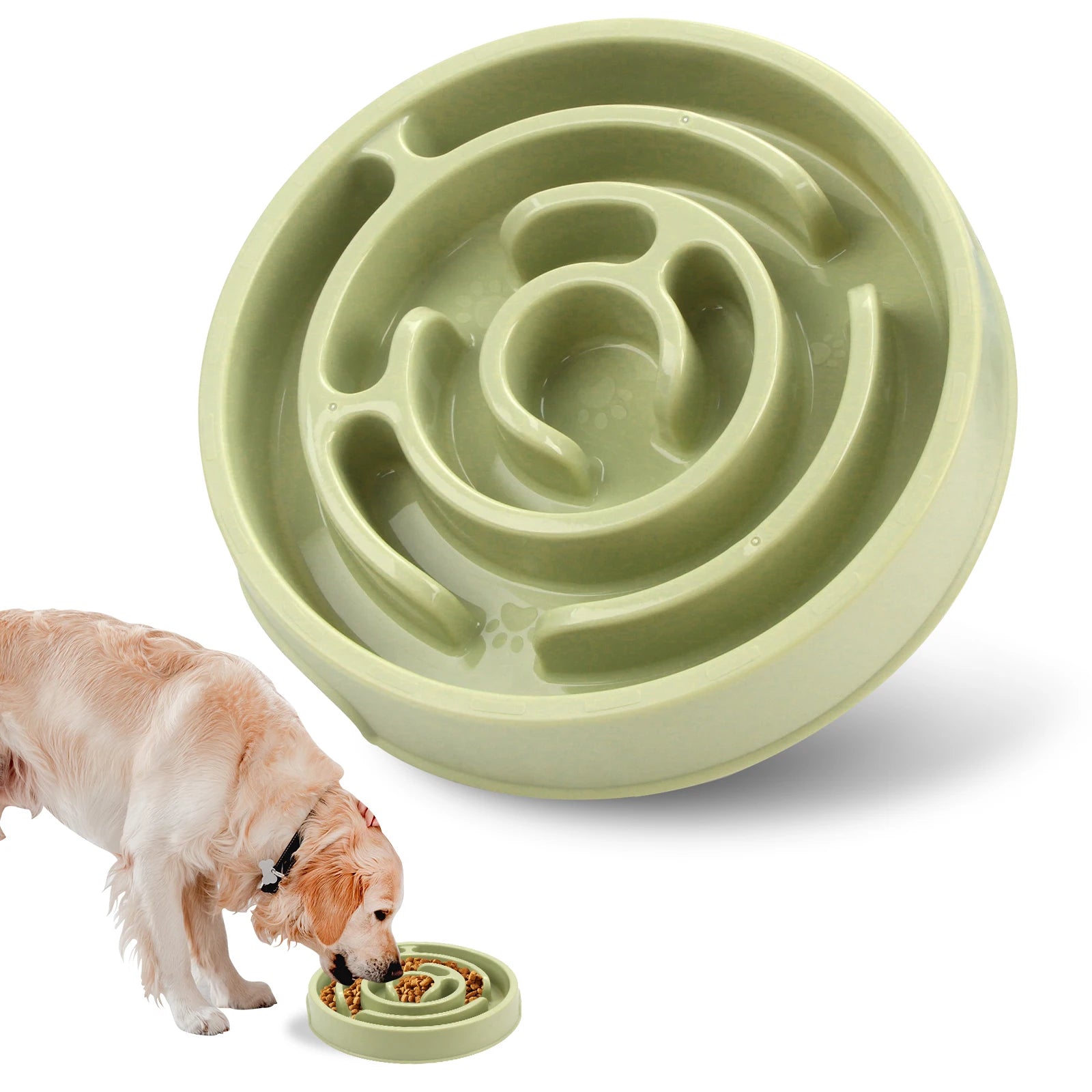 Gamelle anti-gloutonnerie à ralentisseur pour chien