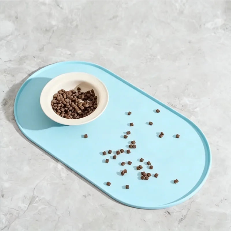 Tapis de repas antidérapant imperméable pour chien et chat