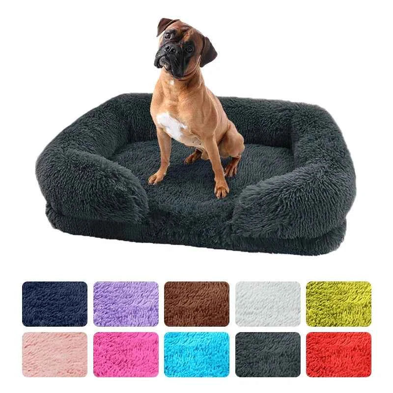 Plush Dog Bed – Thick, Removable Cover