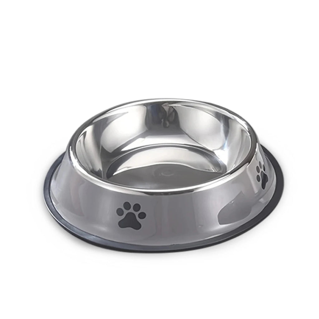 Gamelle en acier inoxydable antidérapante pour chien et chat