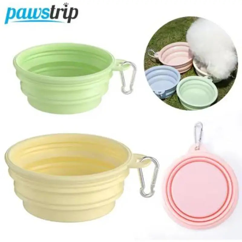 Gamelle pliable de voyage pour chien et chat