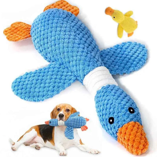 Squeaky Goose Plush Dog Toy