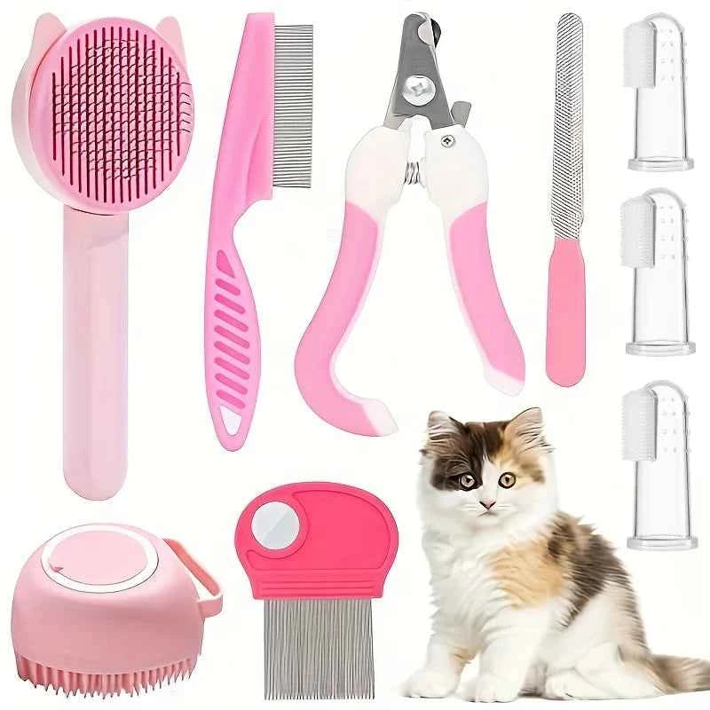 Cat Grooming Kit – 8-Piece Essentials Set