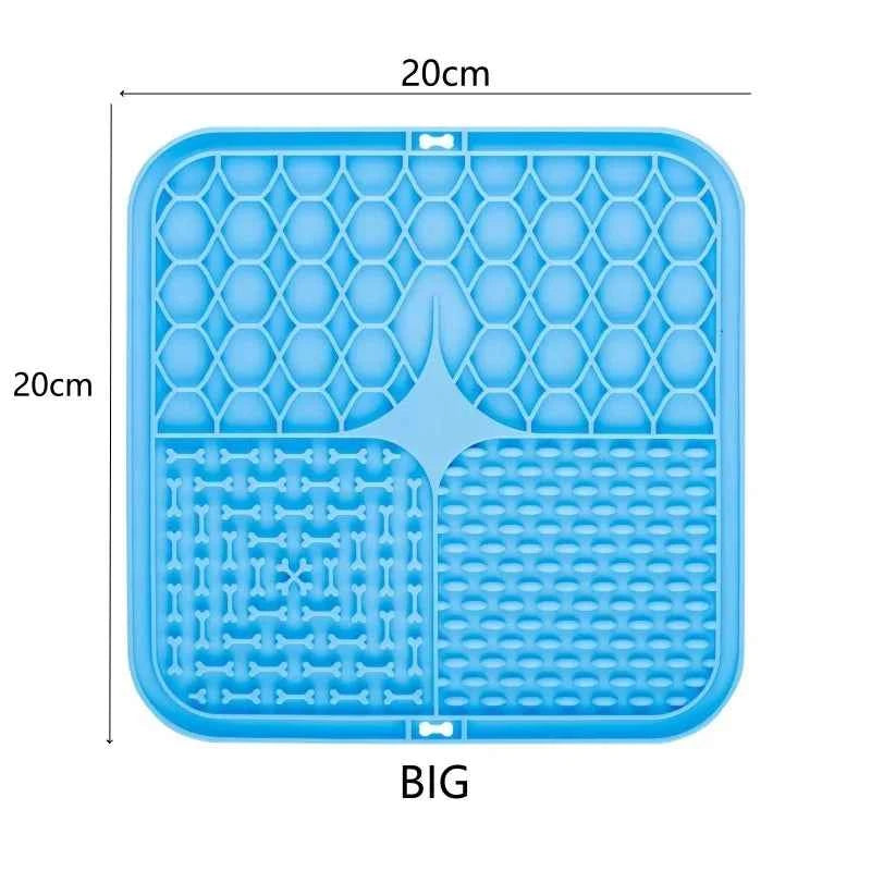 Lick mat to keep dogs calm during grooming