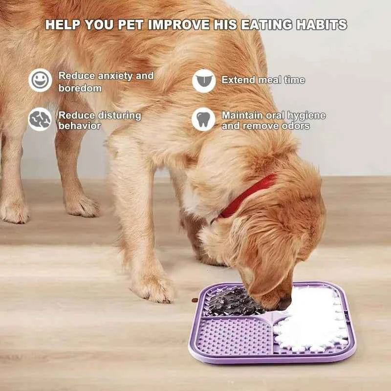 Cat lick mat for calm enrichment