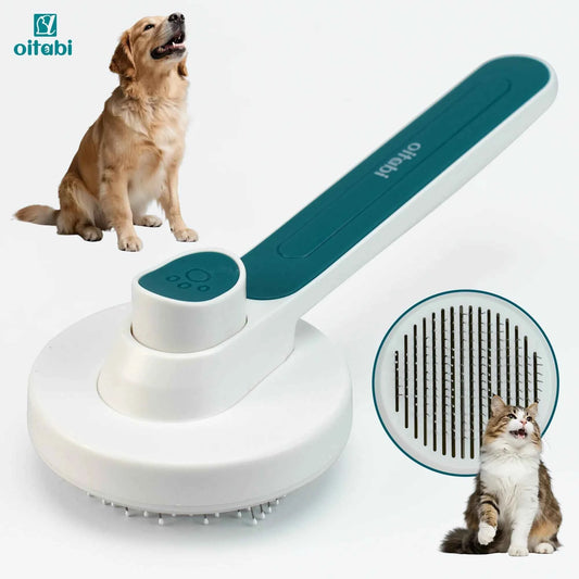 Retractable Self-Cleaning Deshedding Brush