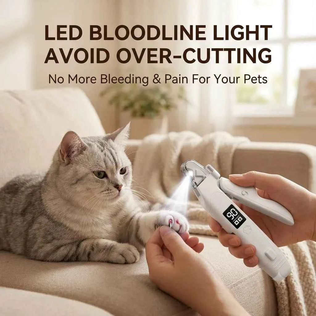 2-in-1 Dog Nail Clipper & Grinder with LED Light