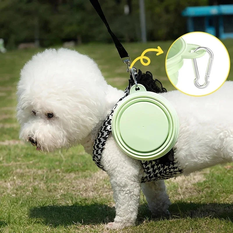 Gamelle pliable de voyage pour chien et chat