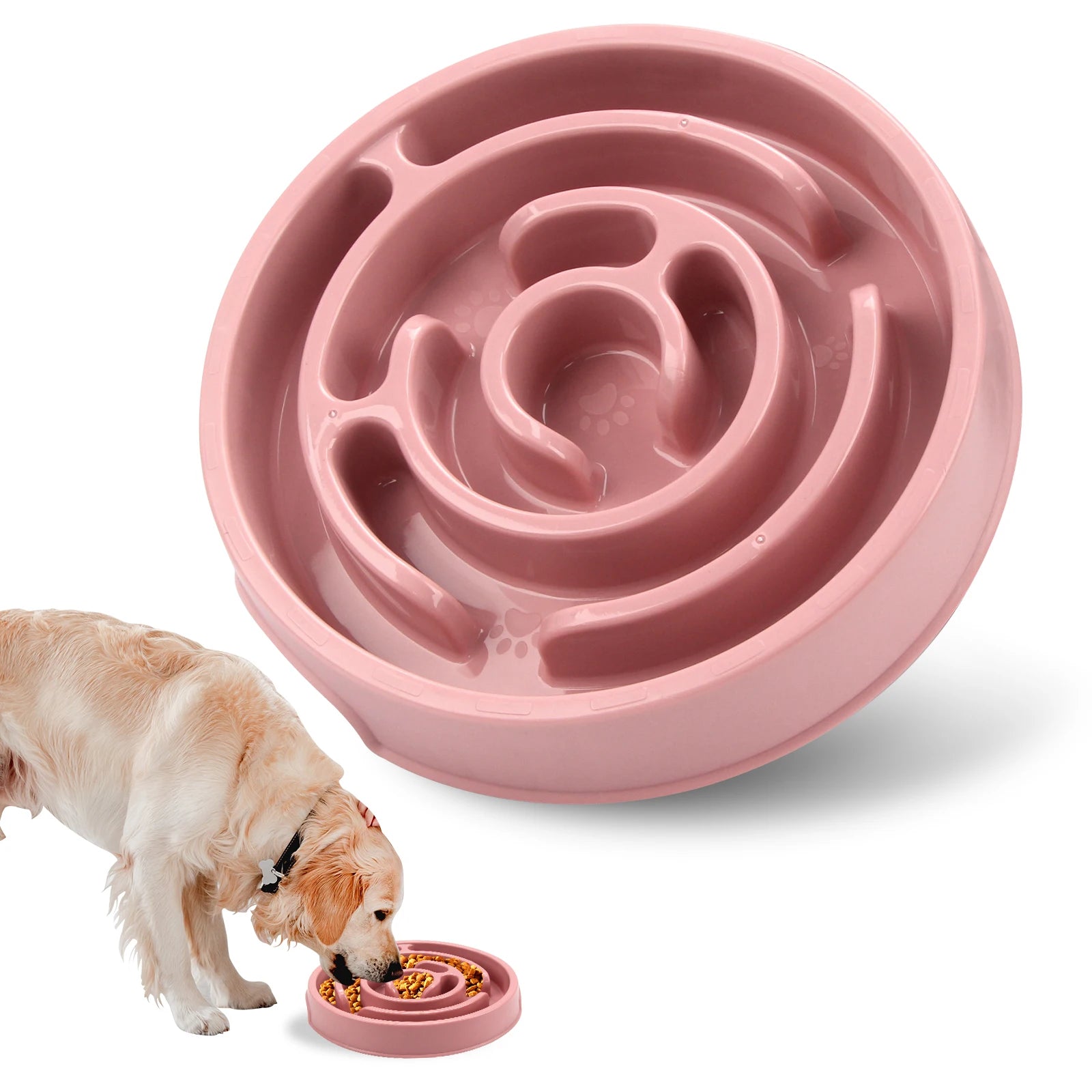 Gamelle anti-gloutonnerie à ralentisseur pour chien