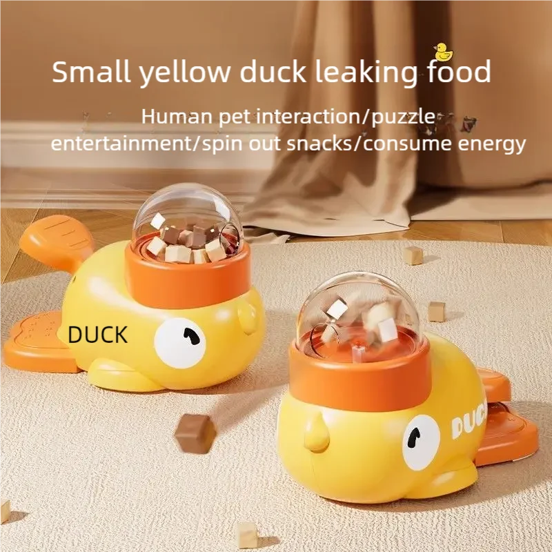 Jouet canard distributeur de friandises pour chien et chat