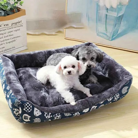 Soft Basket Bed for Cats & Small Dogs