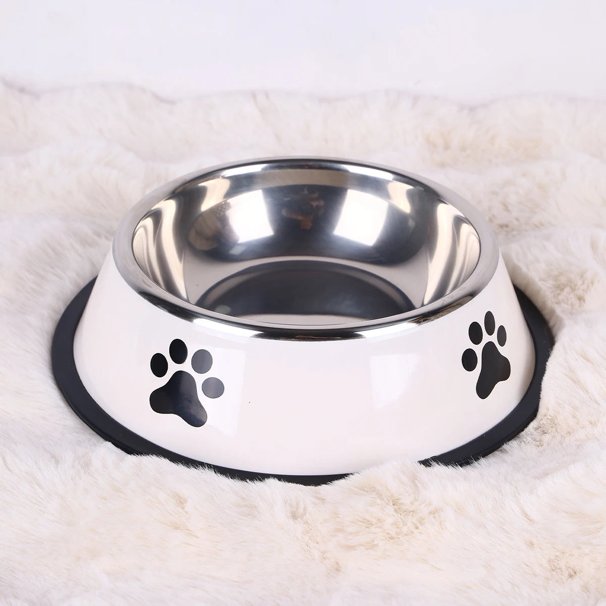Gamelle en acier inoxydable antidérapante pour chien et chat