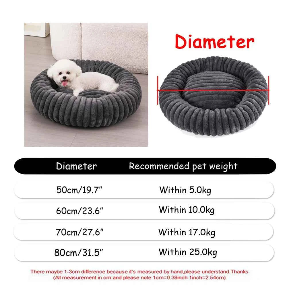 Round plush pet bed by Zootly – photo 17