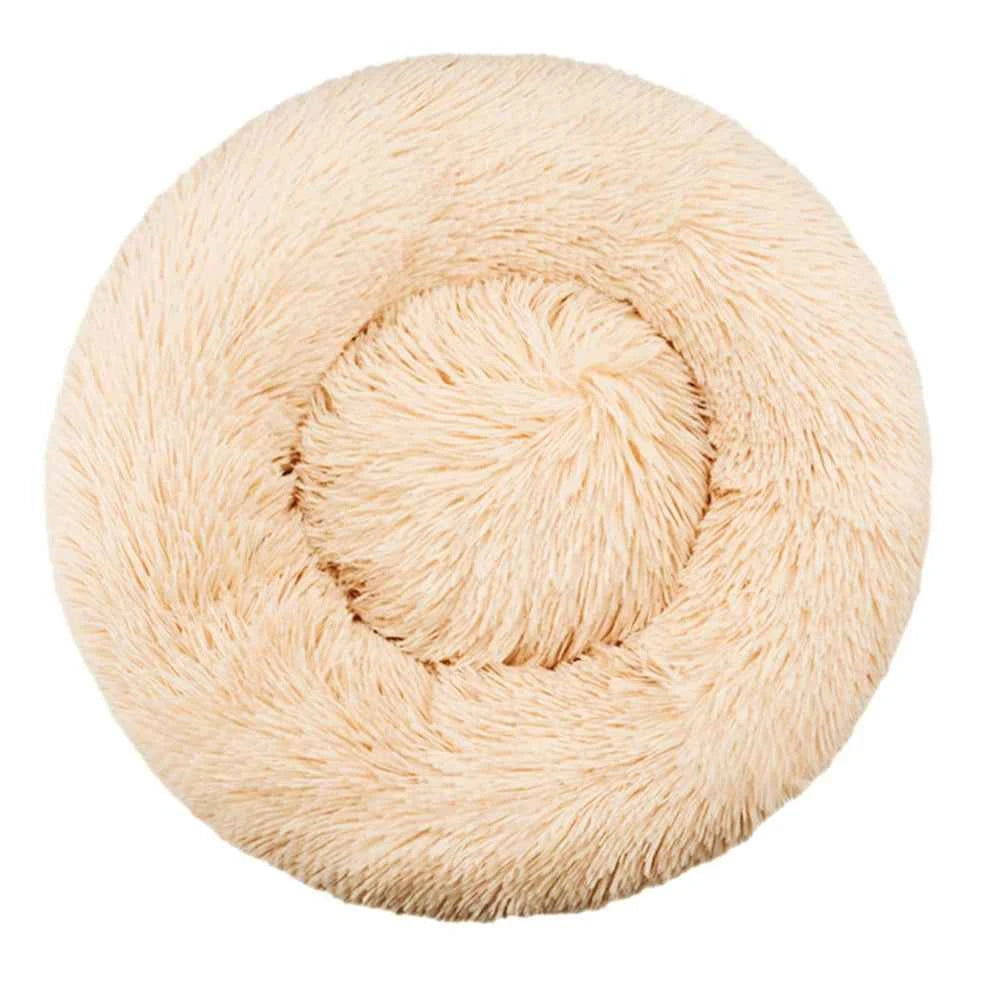 Round Plush Pet Bed – 6 Sizes