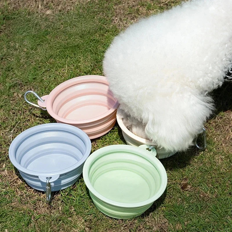 Gamelle pliable de voyage pour chien et chat