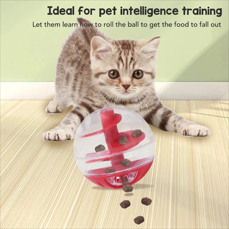 Balle à friandises pour chat - jouet résistant