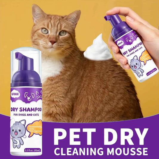 No-Rinse Dry Shampoo Foam for Dogs & Cats