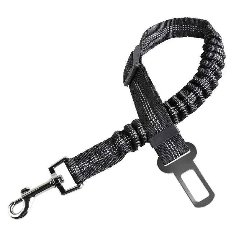 Reflective Nylon Dog Car Seat Belt with Shock Absorption