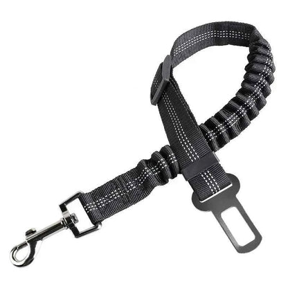 Reflective Nylon Dog Car Seat Belt with Shock Absorption