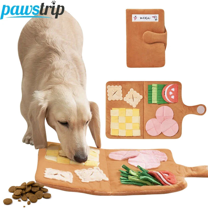 Tapis de reniflage en peluche pour petits et moyens chiens