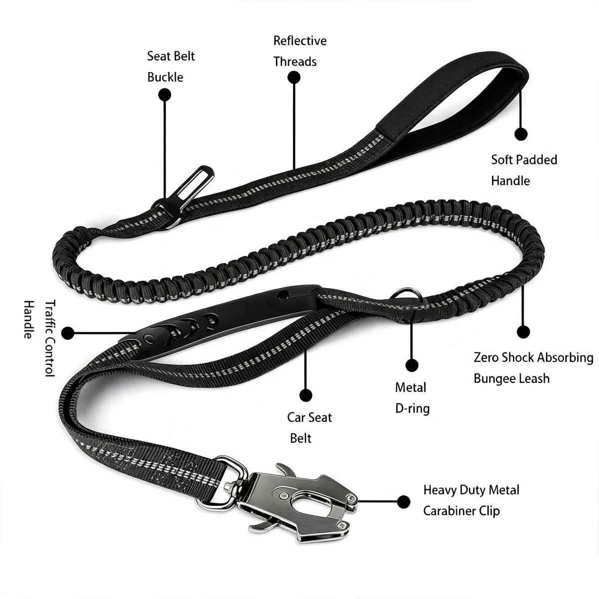 Shock absorbing dog leash by Zootly – photo 4