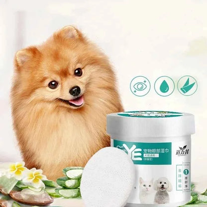 Tear Stain Wipes for Dogs & Cats – 130 Count