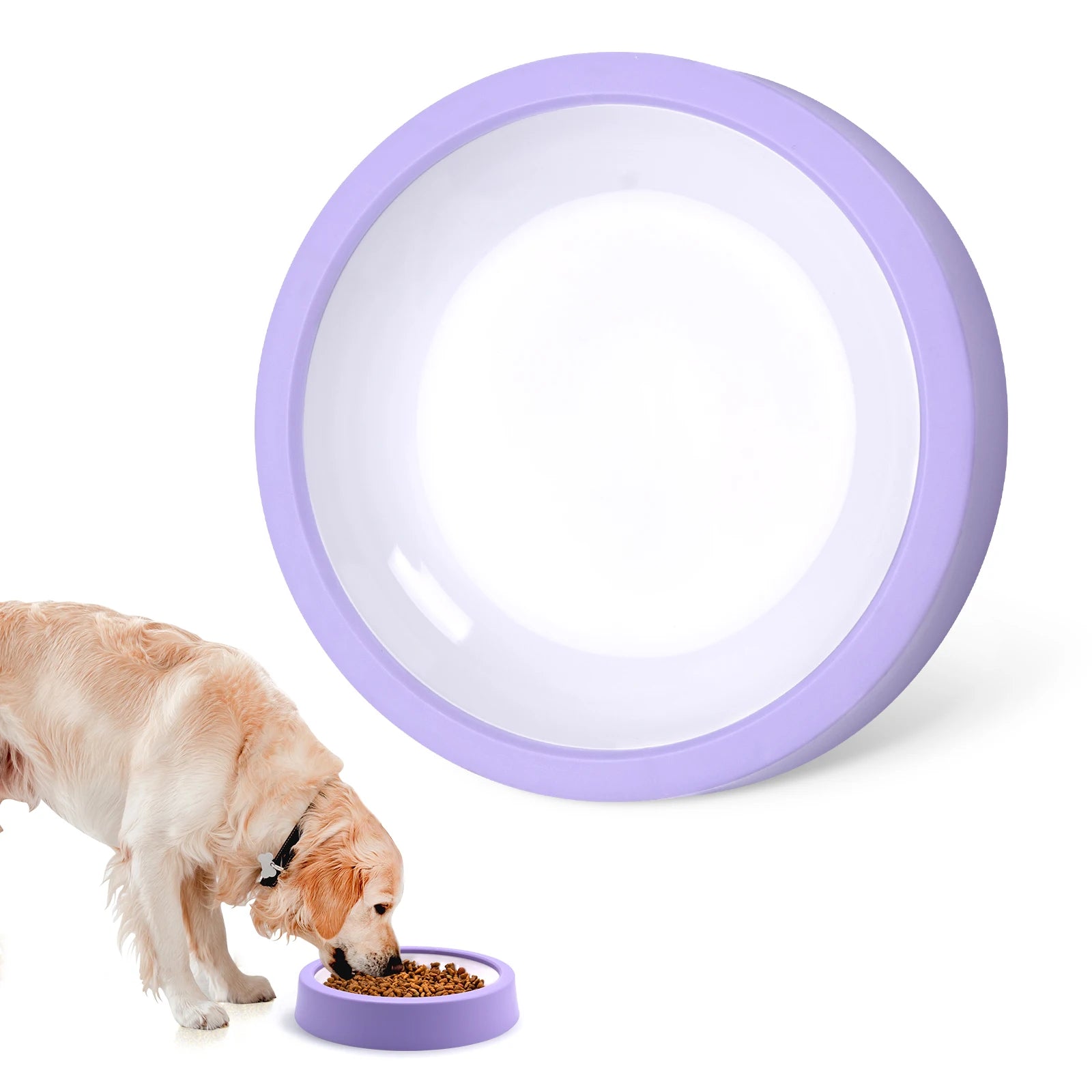 Gamelle anti-gloutonnerie à ralentisseur pour chien