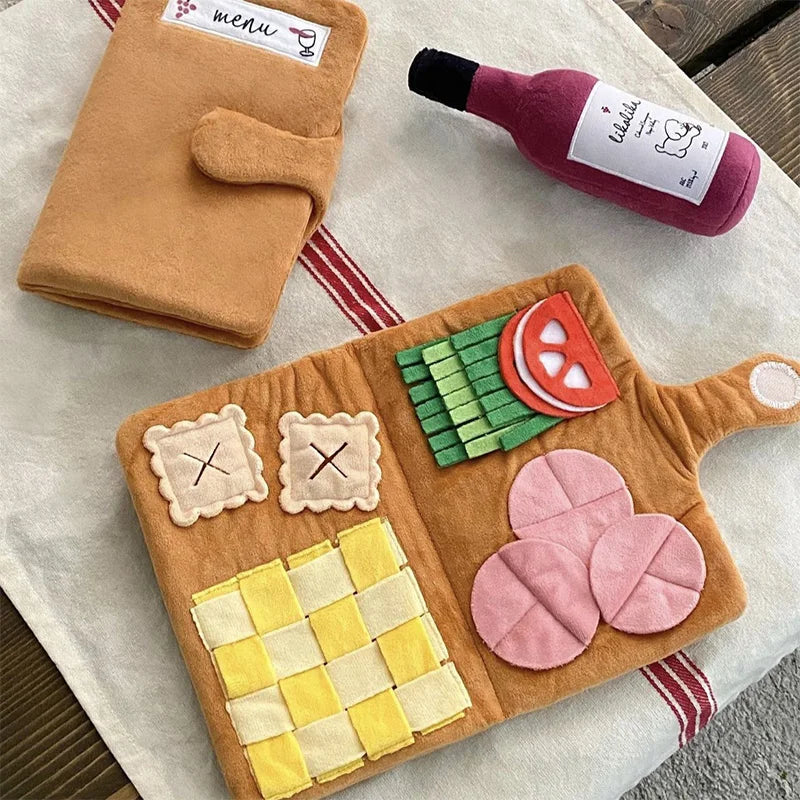 Tapis de reniflage en peluche pour petits et moyens chiens
